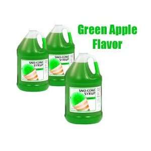 Green Apple Snow Cone Syrup (1 Gallon) 6408  Grocery 