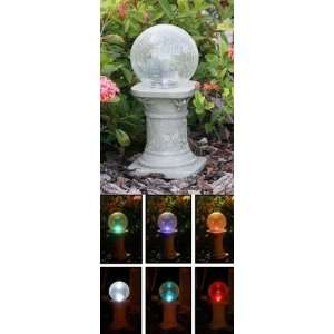  Solar Gazing Ball with Stand Patio, Lawn & Garden