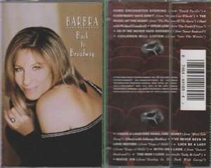 Back to Broadway   Barbra Streisand Cassette  