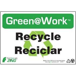 English/Spanish Recycle Sign