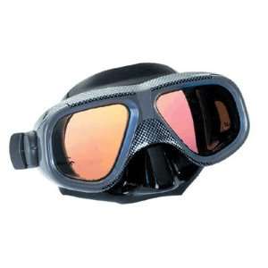   Carbon Fibre Vega 2 Window Spearfishing Dive Mask