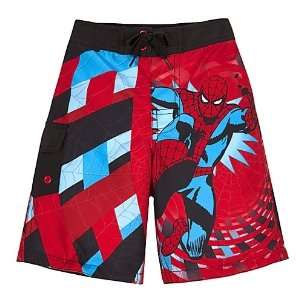  Spider Man Red Swim Trunks for Boys   Size Small (5 6 