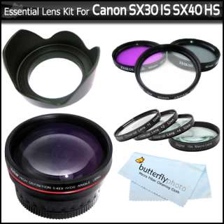 Essential Lens Kit Canon SX30IS SX30 IS Digital Camera  