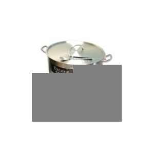 Stainless Steel Stock pot, 35 qt   straight body with cut edge
