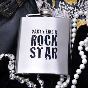  Party Like a Rock Star Hip Flask