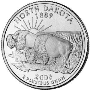  2006 P&D North Dakota State Quarter BU Rolls (2 Total 