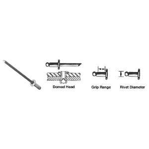 CRL 5/32 Diameter to 1/2 Grip Range Stainless Steel Mandrel and 