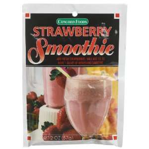 Concord Strawberry Smoothie Mix, 2 ounce Packages (Pack of 18)  