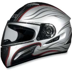 AFX FX 100 Sun Shield Helmet, Silver Wave, Size Sm, Primary Color 