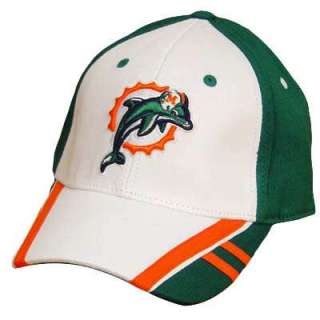 NFL MIAMI DOLPHINS WHITE AQUA FLEX FIT LARGE XL HAT CAP  