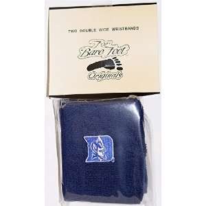 Duke University Blue Devils One Pair of Wristbands Sweatbands with 