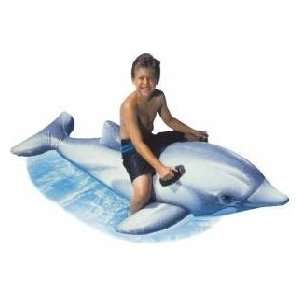    Giant Inflatable Dolphin Swimming Pool Float Toy Toys & Games