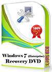 Windows 7 Enterprise Restore FIX Repair Recovery Boot CD/DVD