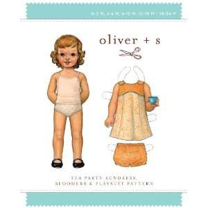 Oliver + S Sewing Pattern, Tea Party Sundress, Bloomers, & Playsuit 
