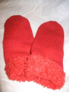 Mittens, Red Cuffed,O/S,Fownes style1123  