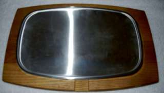 Steakhouse Wood & Metal Plates Wooden Cutting Board & Steak Platters 