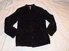 Shangri La womans black coat Quilted Jacket size Small
