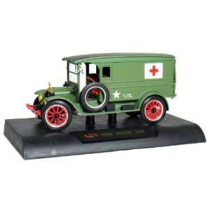   White Van US Army Medical Truck 132 Scale (Army Green) Toys & Games