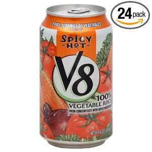 V8 Cocktail Low Salt Spicy Hot, 11.5000 ounces (Pack of24)