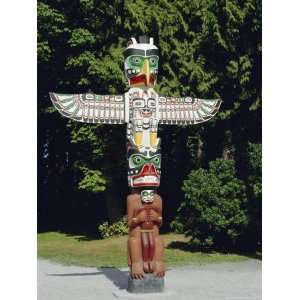  Totem in Stanley Park, Vancouver, British Columbia, Canada 