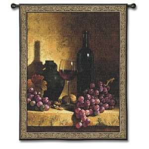   Wine, Grapes & Walnuts Rectangle 0.53 x 0.62 Area Rug