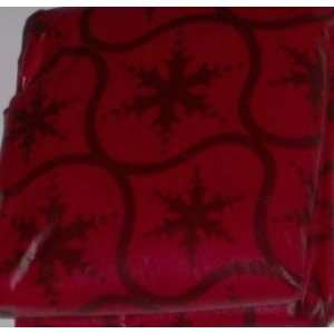 Pretty Rich Red Snowflake Vinyl Tablecloth 70 Round Table 