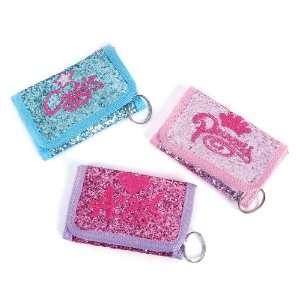  Glitter Wallets With Girly Sayings (1 dz) Toys & Games