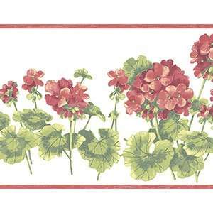  Geraniums Wallpaper Border