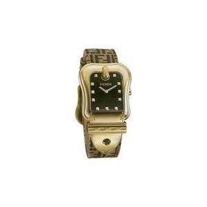   Ladies Watch Black, Diamonds Embroidered Zucca Strap 