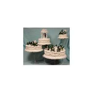  20 4 FAKE WEDDING CAKES WITH 4 ACRYLIC STANDS Fake Food 