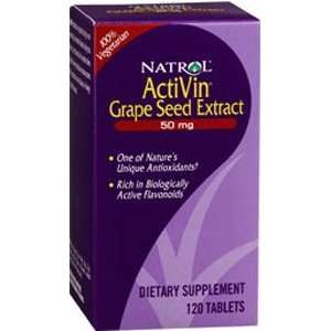  Activin   Grape Seed Extract 50 mg 60 Tabs ( Natures 