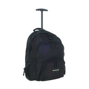  Wolverines Wheeled Rolling Backpack   Wolverines Black One Size